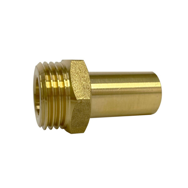 Brass 15mm Stem x 1/2” BSPM (Short) Adaptor